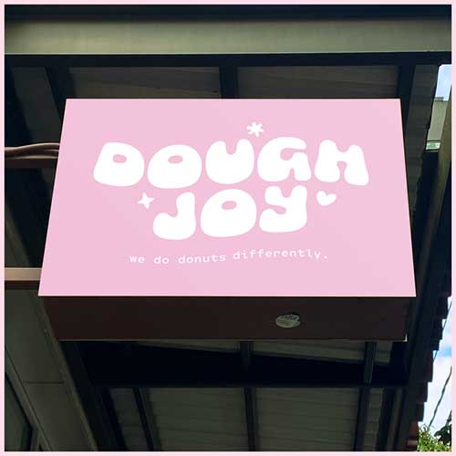 Dough Joy Donuts Shop Sign