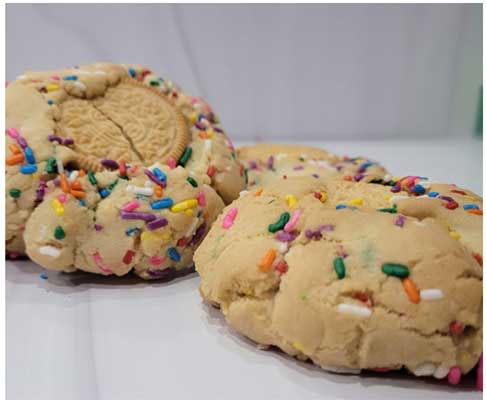 KJ's Cakery & Bakery Vegan Birthday Confetti Cookie