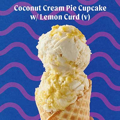 Salt & Straw Coconut Cream Pie Cupcake with Lemon Curd