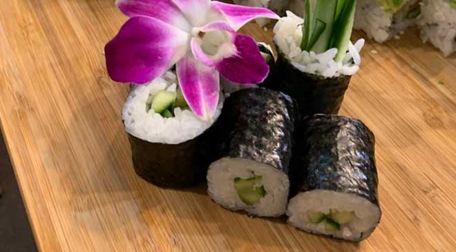 Sushi Samurai Sushi with Orchid