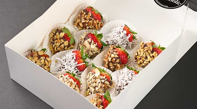 Cinnaholic's Chocolate Covered Strawberries