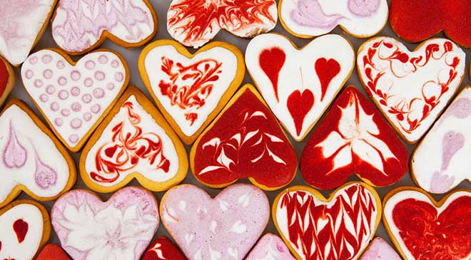 KJ's Bakery Valentine's Day Cookies
